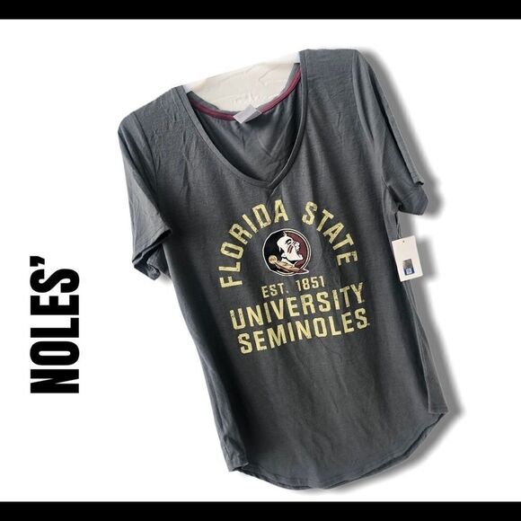 FSU Florida State Seminoles Ladies tee V-Neck - Picture 1 of 6